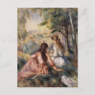Carte Postale Dans le pré de Pierre-Auguste Renoir