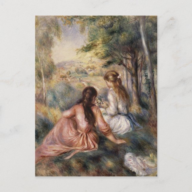 Carte Postale Dans le pré de Pierre-Auguste Renoir (Devant)