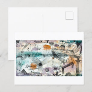 Carte Postale Dans le royaume de l'air   Paul Klee  