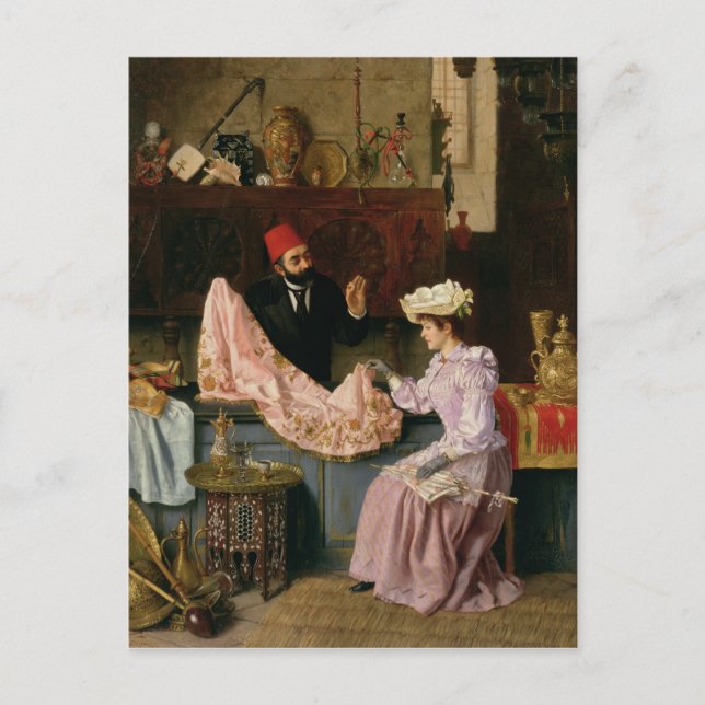 Carte Postale Dans le souk, 1891 (Devant)