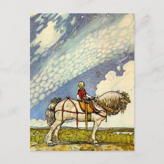 Carte Postale « Dans le vaste monde » de John Bauer (Devant)