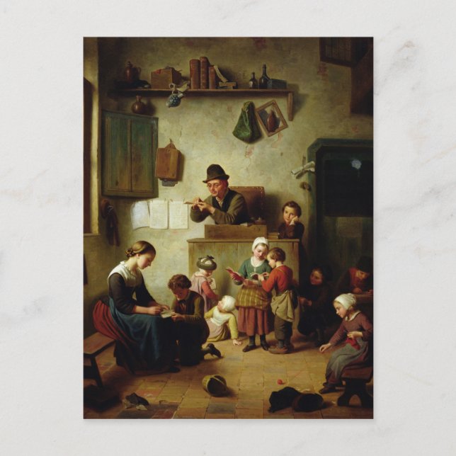 Carte Postale Dans l'école (Devant)