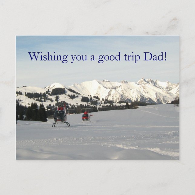 Carte Postale Dans les hauteurs enneigées ! (Devant)