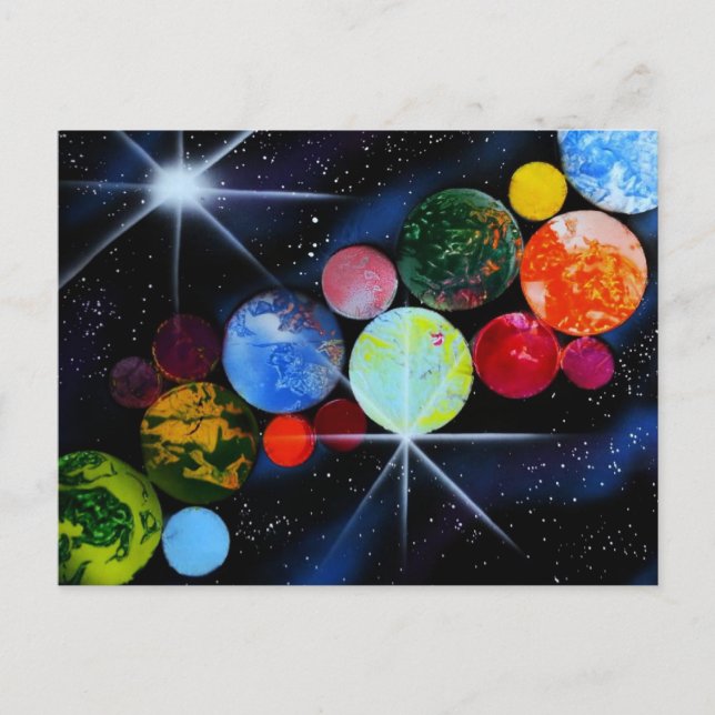 Carte Postale Dans l'espace (Devant)