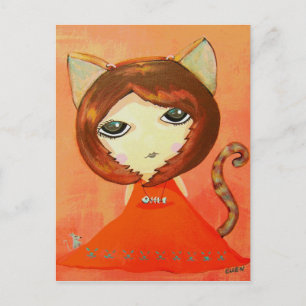 Carte Postale Dans L'Humeur Du Chat