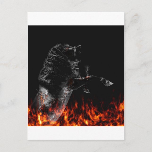 Carte Postale Dans l'incendie (Devant)