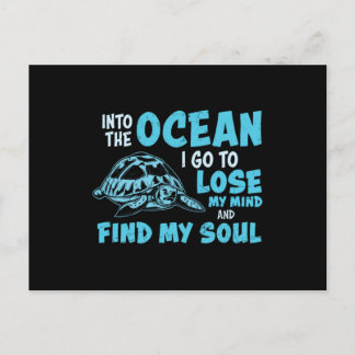 Carte Postale Dans L'Océan Je Vais Perdre Mon Esprit Trouver Mon