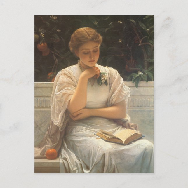 Carte Postale Dans l'orangerie de Charles Edward Perugini (Devant)