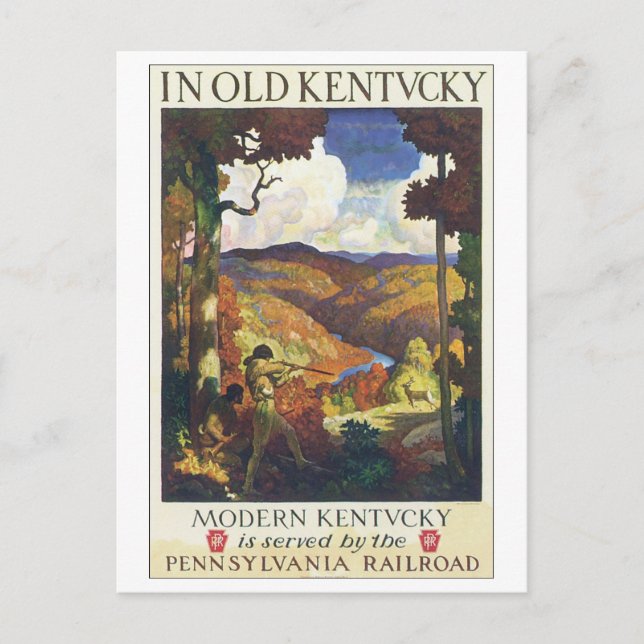 Carte Postale Dans Old Kentucky Pennsylvania Railroad (Devant)