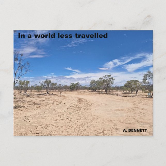 Carte Postale Dans un monde moins voyagé (Devant)