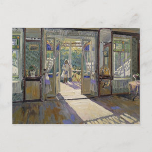 Carte Postale Dans une maison, 1913