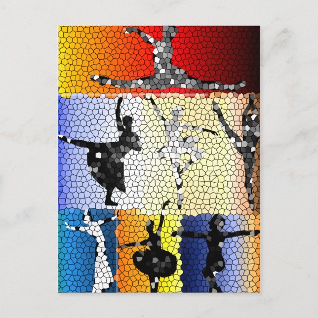 Carte postale Danse (Devant)