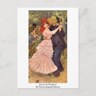 Carte Postale Danse À Bougival Par Pierre-Auguste Renoir