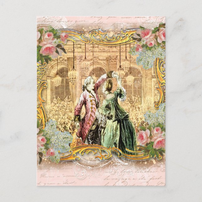 Carte Postale Danse à Versailles (Devant)