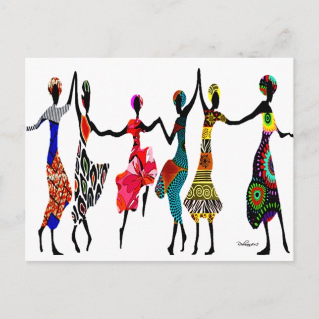 Carte Postale Danse africaine de louanges (Devant)