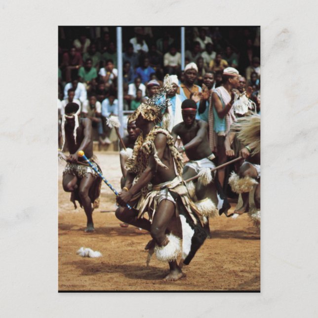 Carte Postale Danse africaine sud-africaine (Devant)