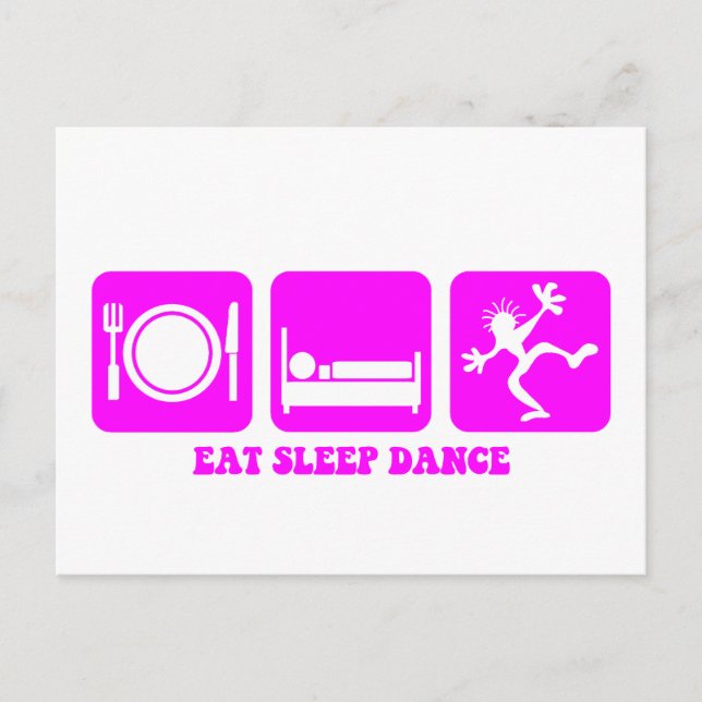 Carte Postale Danse amusante (Devant)