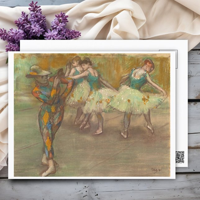 Carte Postale Danse Arlequin, Degas Impressionniste (Créateur téléchargé)