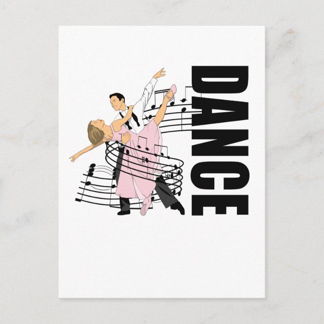 Carte Postale Danse Classique Ballroom Danse (Devant)