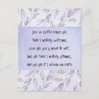 Carte Postale Danse comme personne ne regarde