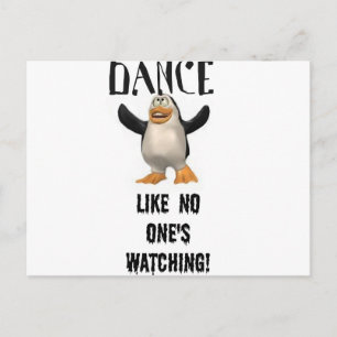 Carte Postale Danse... Comme si personne ne regardait !