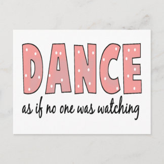 Carte Postale Danse Comme Si Personne Ne Regardait