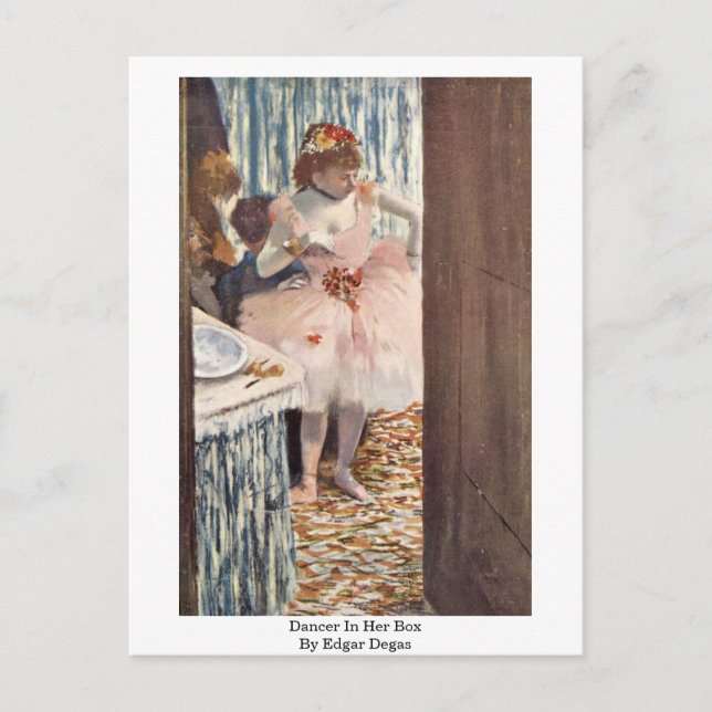 Carte Postale Danse Dans Sa Boîte Par Edgar Degas (Devant)