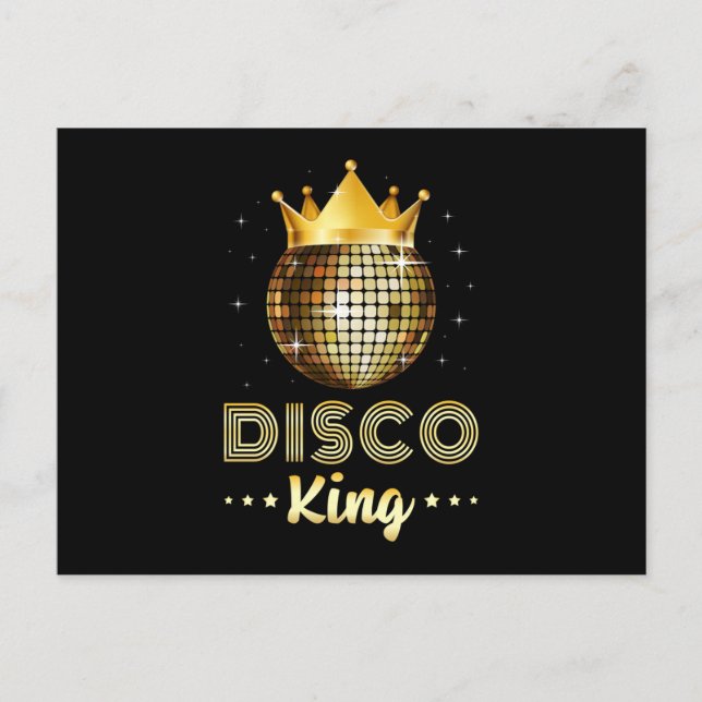 Carte Postale Danse Danser Disco King Dancer Party Idée cadeau (Devant)