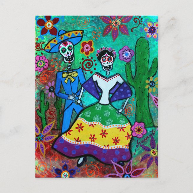 CARTE POSTALE DANSE DE COUPLE MEXIQUE (Devant)