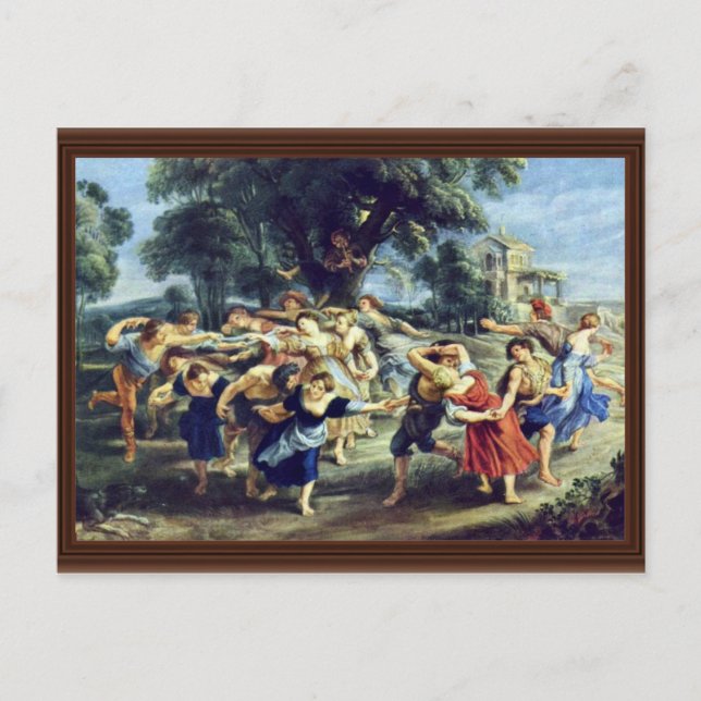 Carte Postale Danse De Grange De Rubens Peter Paul (Meilleure Qu (Devant)