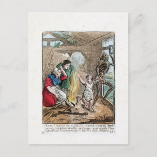 Carte Postale Danse de la mort - L'enfant - 1816 couleur Imprime