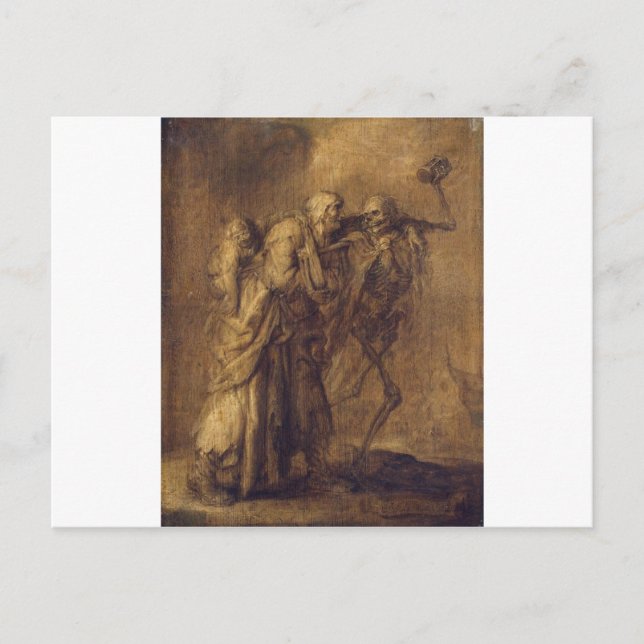 Carte Postale Danse de la mort par Adriaen van de Venne (Devant)