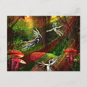 Carte Postale Danse de la source d'eau