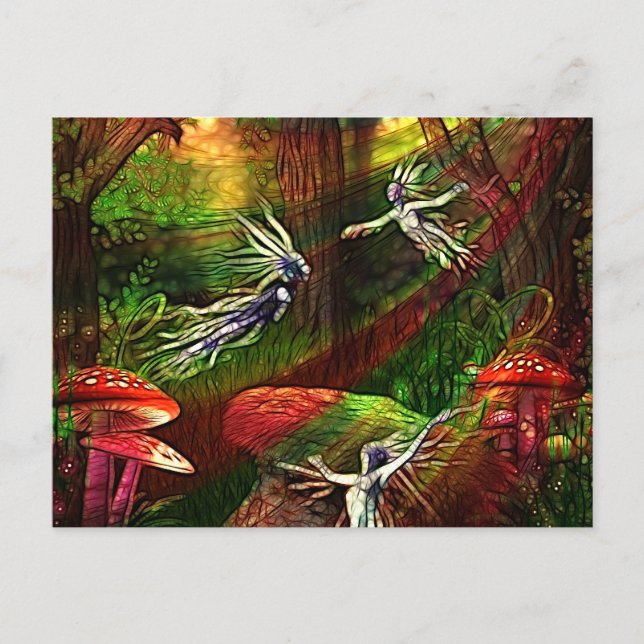 Carte Postale Danse de la source d'eau (Devant)
