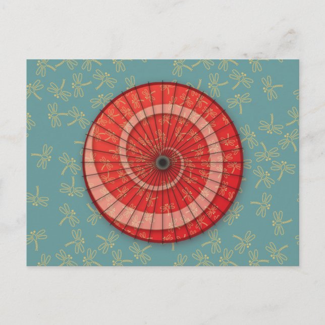 Carte Postale danse de libellule (Devant)