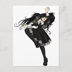 Carte Postale Danse de piano