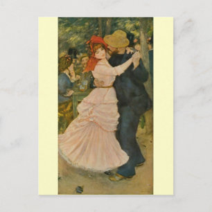 Carte Postale Danse de Pierre-Auguste Renoir à Bougival (1883)