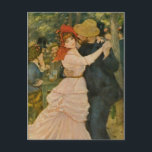 Carte Postale Danse de Pierre-Auguste Renoir à Bougival (1883)<br><div class="desc">Une oeuvre d'art classique qui est passée dans le domaine public et fait des cadeaux merveilleux et d'autres produits. Montrant un couple dansant, voici l'une des nombreuses scènes de danse qu'il a peintes. Pierre-Auguste Renoir fut l'un des fondateurs du mouvement impressionniste. Peintre très prolifique, il peint des scènes de la...</div>