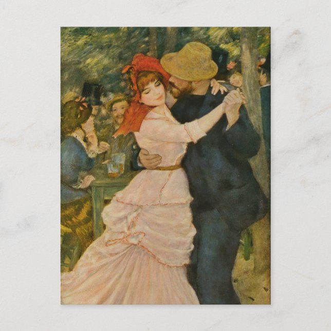 Carte Postale Danse de Pierre-Auguste Renoir à Bougival (1883) (Devant)