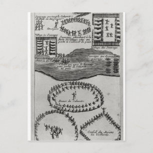 Carte Postale Danse de tuyau de paix de l'Iroquois