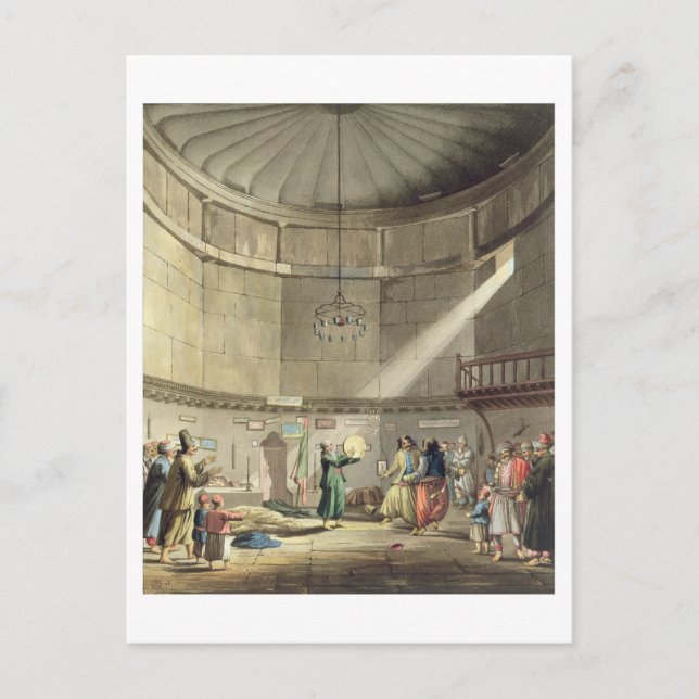 Carte Postale Danse des derviches, plaque 3 de la partie 1 de 'V (Devant)