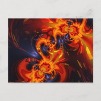 Carte Postale Danse des dragons - Artiste des yeux d'Indigo & Am