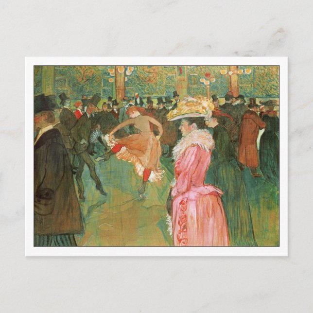 Carte Postale Danse d'Henri Toulouse-Lautrec (Devant)