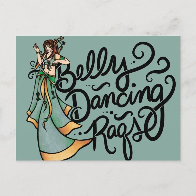 Carte Postale Danse du ventre Raqs Danseuse du ventre            (Devant)