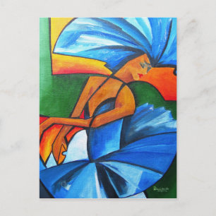 Carte Postale Danse en bleu 2008