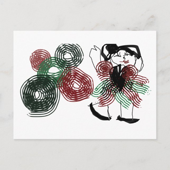 Carte Postale Danse en menthe poivrée (Devant)