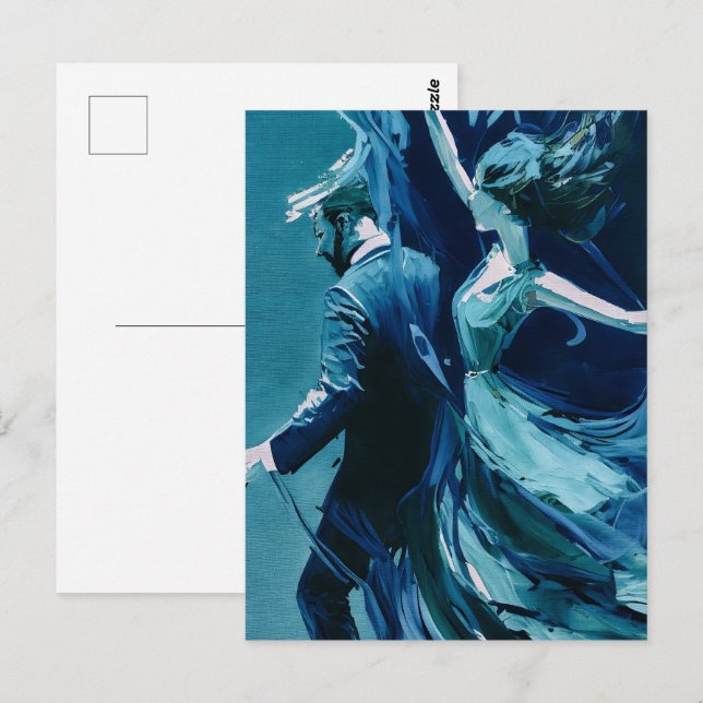 Carte Postale Danse entre le mouvement et le silence (Devant / Derrière)