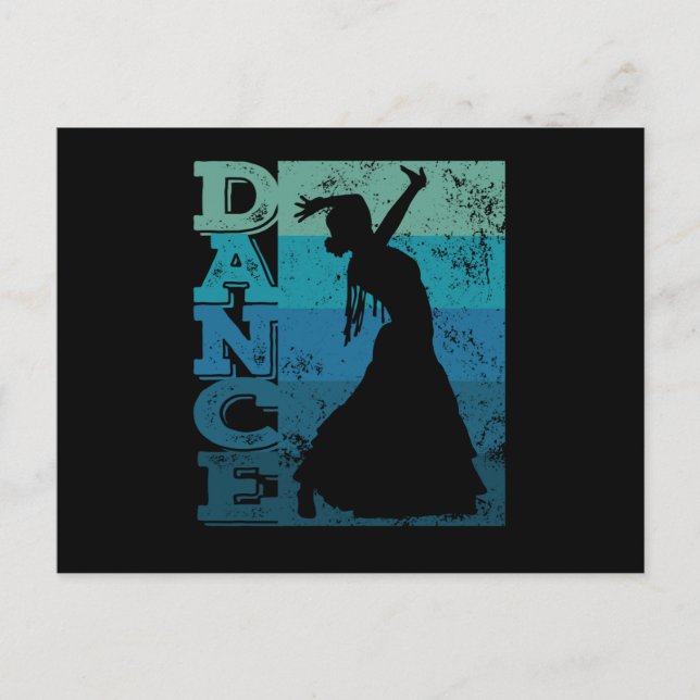 Carte Postale Danse flamenco Dance Robe flamenco (Devant)
