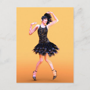 Carte Postale Danse Flapper Vintage