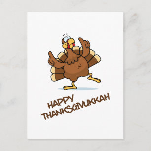 Carte Postale Danse La Turquie fête Thanksgivukkah